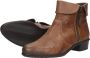 Rieker Comfortabele leren enkellaars met dubbele rits Brown Dames - Thumbnail 14