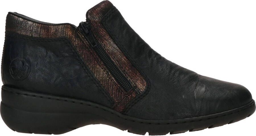 Rieker Comfortabele dameslaars met gemakkelijke ritssluiting Black Dames