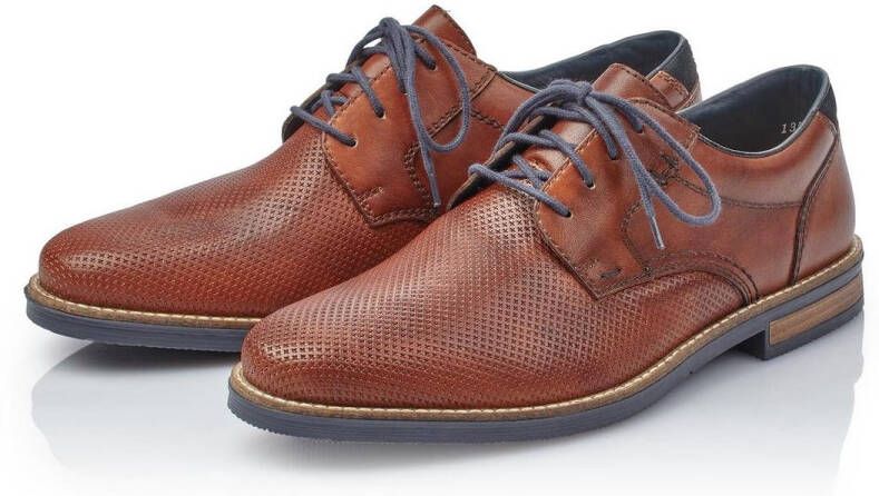 Rieker Cognac Geklede Veterschoenen Heren - Foto 8