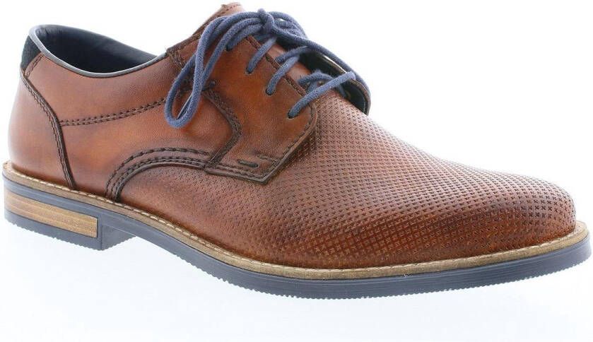 Rieker Cognac Geklede Veterschoenen Heren - Foto 11