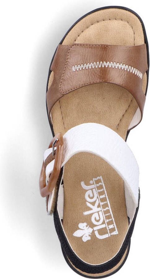 Rieker Sandaaltjes zomerschoen sandaal sleehak in modieuze look - Foto 15