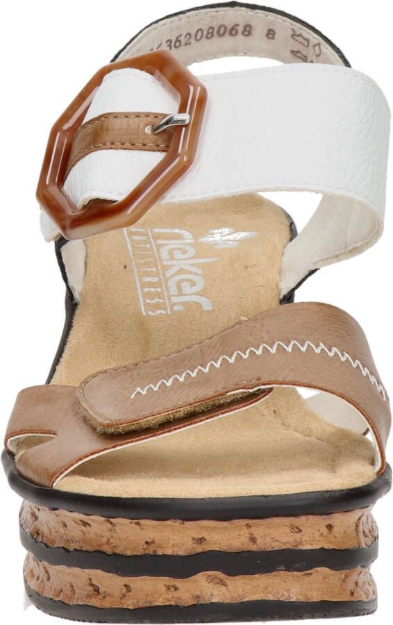 Rieker Sandaaltjes zomerschoen sandaal sleehak in modieuze look - Foto 11