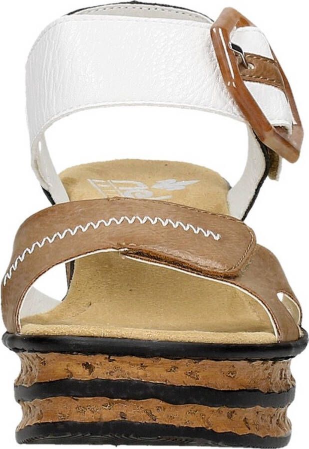 Rieker Sandaaltjes zomerschoen sandaal sleehak in modieuze look - Foto 7