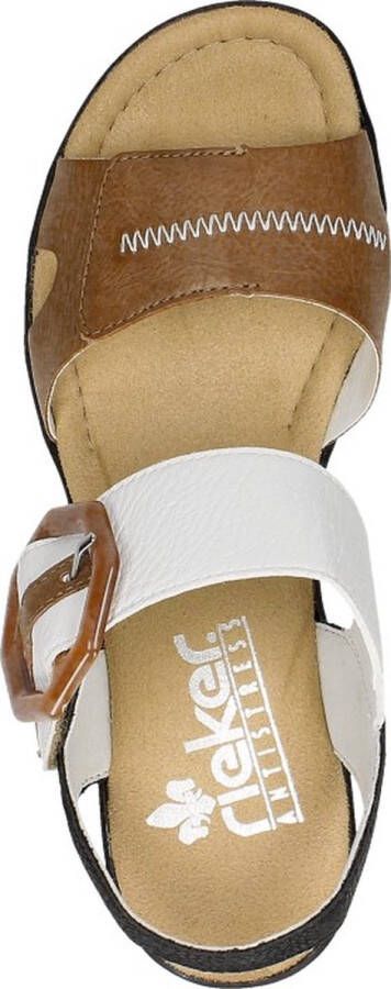 Rieker Sandaaltjes zomerschoen sandaal sleehak in modieuze look - Foto 18