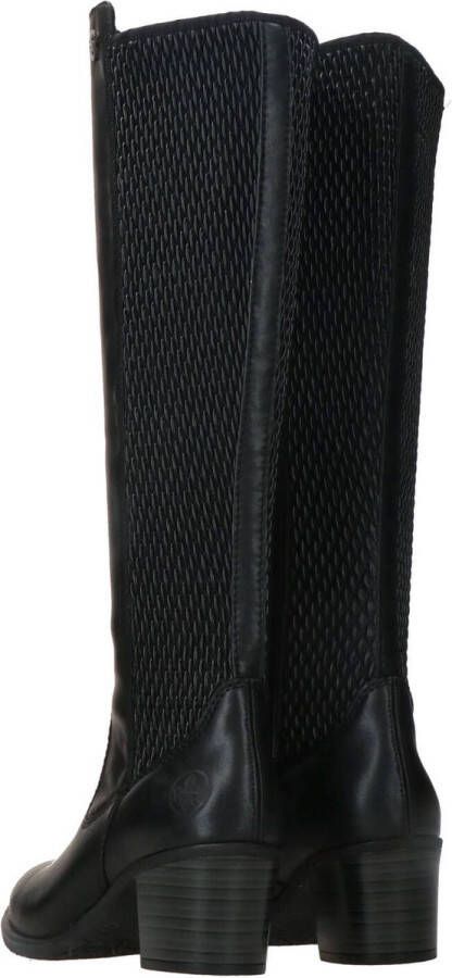 Rieker Zwarte lange Hoge Laarzen met blokhak voor dames Black Dames - Foto 11