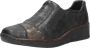 Rieker Blauwe Slip-On met Cognac Details Black - Thumbnail 6