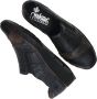 Rieker Blauwe Slip-On met Cognac Details Black - Thumbnail 8