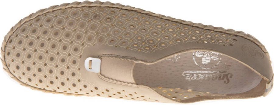 Rieker Comfortabele taupe instappers voor dames Beige Dames - Foto 15