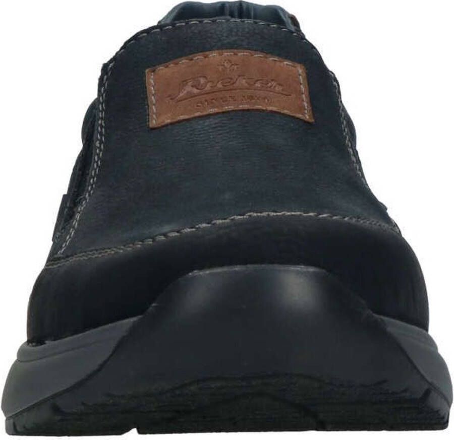 Rieker Instappers blauw Nubuck Heren