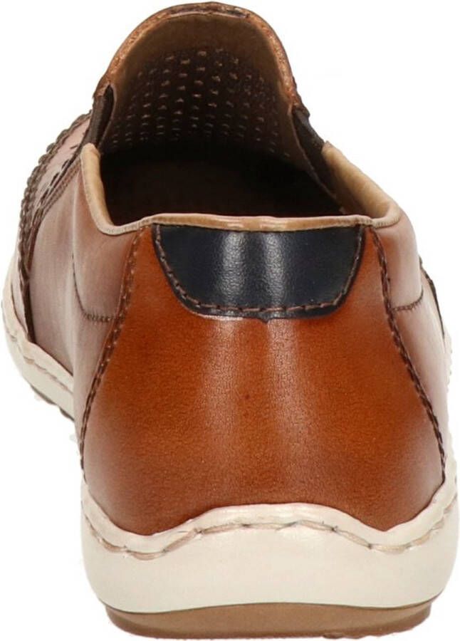 Rieker Instappers Slip-on sneaker instapschoen loafer met geperforeerde bovenkant - Foto 13