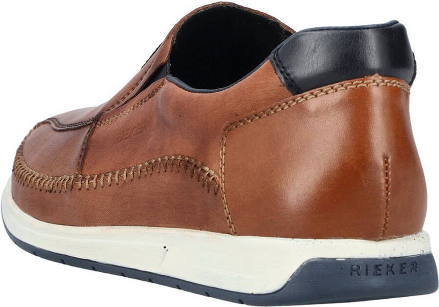 Rieker Instappers cognac Imitatieleer
