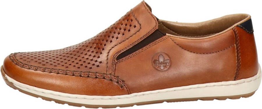 Rieker Instappers cognac Leer