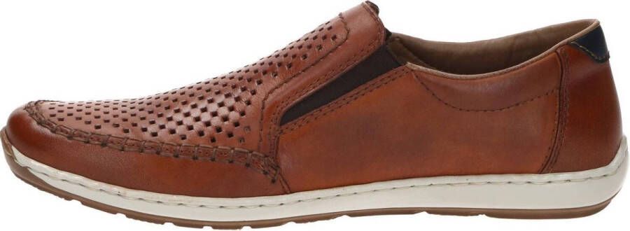 Rieker Instappers Slip-on sneaker instapschoen loafer met geperforeerde bovenkant - Foto 8