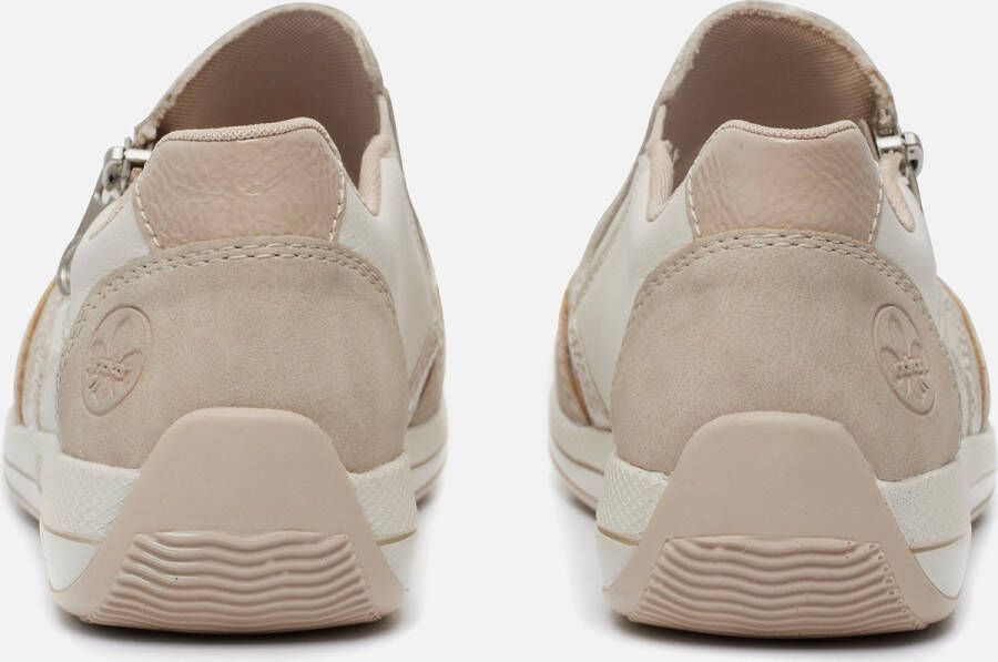 Rieker Beige Synthetisch en Leren Instappers met Ritssluiting en H-Wijdte Wit Dames - Foto 7