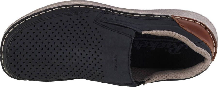 Rieker Moccasins 03079-14 Mannen Marineblauw Schoenen