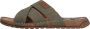 Rieker Slippers wig-hak zomerschoen slippers met grote siergesp - Thumbnail 5