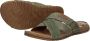 Rieker Slippers wig-hak zomerschoen slippers met grote siergesp - Thumbnail 11