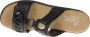 Rieker Blauwe Synthetische Sandalen met Klittenbandsluiting Blauw Dames - Thumbnail 15