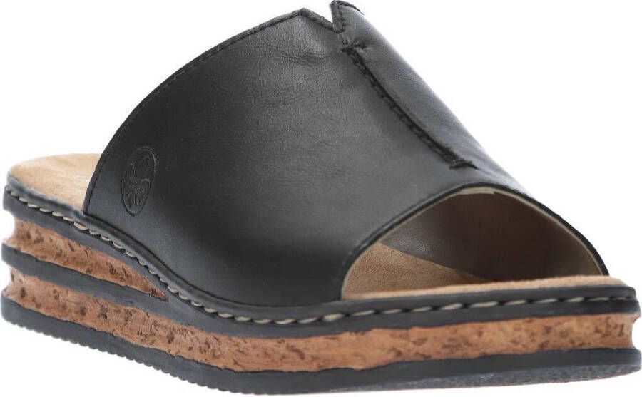 Rieker Ring Slippers zwart Synthetisch Dames