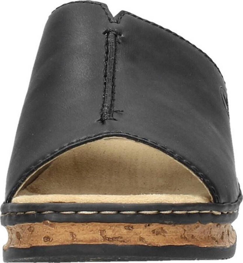 Rieker Slippers plateau zomerschoen pantoffels in klassieke look - Foto 15