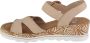 Rieker Beige Grafische Print Platform Sandaal Beige Dames - Thumbnail 8