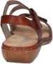 Rieker Sandaal 659C7-24 Bruin Zacht Voetbed - Thumbnail 5