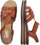 Rieker Bruine Synthetische Platte Sandaal met Unieke Zool Brown Dames - Thumbnail 11