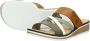 Rieker Comfort Slipper Groen Bruin Wit Bandjes Multicolor Dames - Thumbnail 13