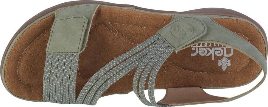 Rieker Sandalen groen Synthetisch Dames