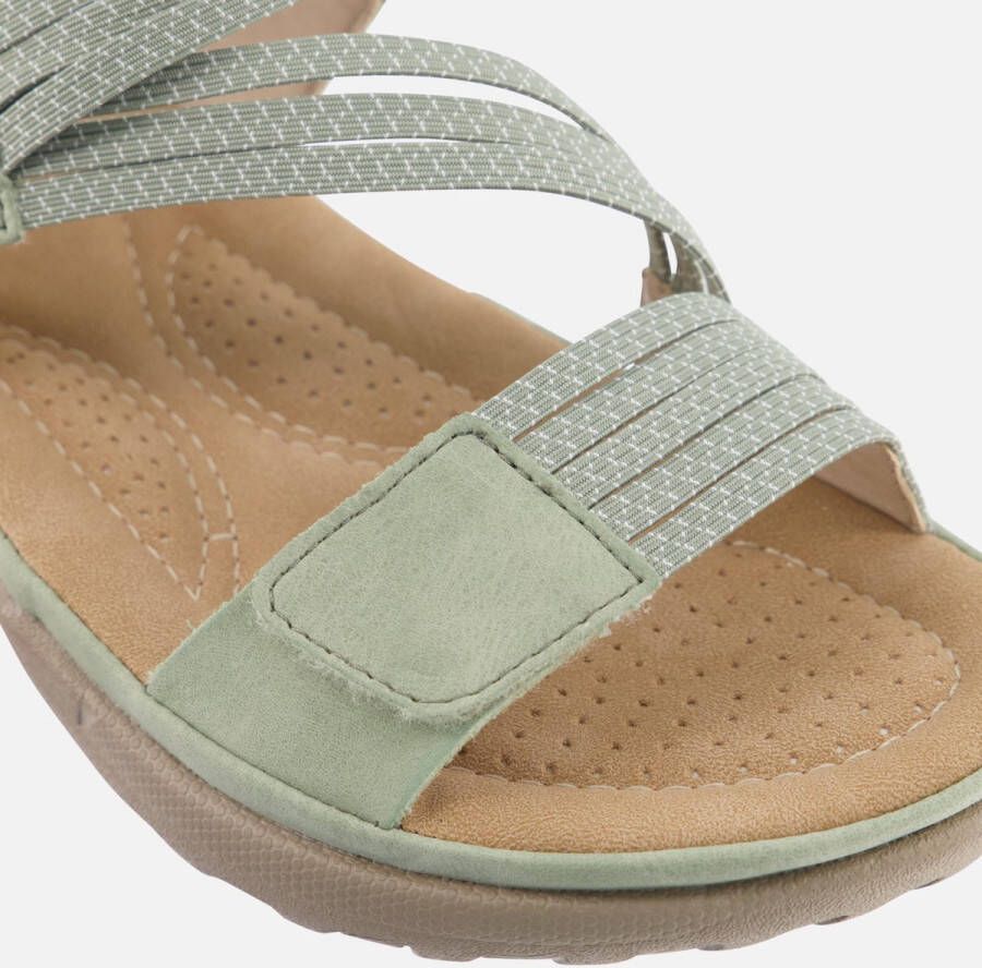Rieker Sandalen zomerschoen sandaal sleehak met elastieken - Foto 9