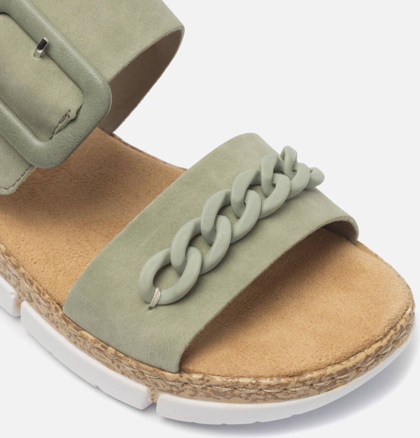 Rieker Sandalen groen Synthetisch Dames