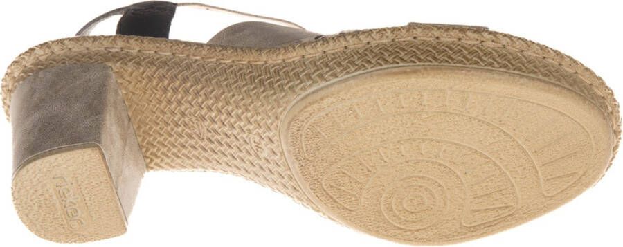 Rieker Sandalen Hak Sandalen Hak goudkleur