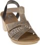 Rieker Elegante Comfortabele Sandalette Zwart Zilver Multicolor - Thumbnail 8
