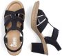 Rieker Sandalen met hak zwart Nubuck Dames - Thumbnail 12