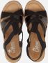 Rieker Sandalen met hak zwart Nubuck Dames - Thumbnail 7