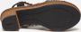 Rieker Zwarte sandalette met geweven bandjes en glitterzool Black Dames - Thumbnail 6