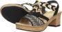 Rieker Zwarte sandalette met geweven bandjes en glitterzool Black Dames - Thumbnail 11