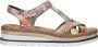 Rieker Sandalen Plat Sandalen Plat Beige - Thumbnail 8