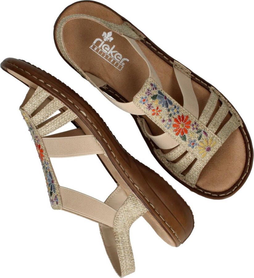 Rieker Sandalen Plat Sandalen Plat Beige