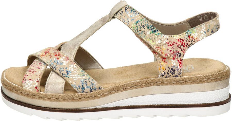 Rieker Sandalen Plat Sandalen Plat Beige