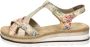 Rieker Sandalen Plat Sandalen Plat Beige - Thumbnail 4