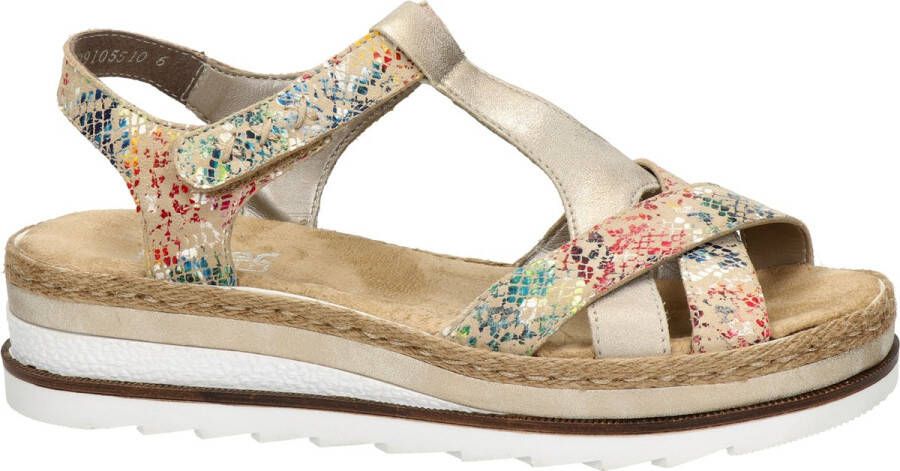 Rieker Sandalen Plat Sandalen Plat Beige