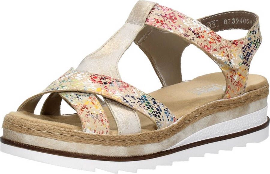 Rieker Sandalen Plat Sandalen Plat beige