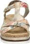 Rieker Beige Bloemen Zomer Sandaal Beige Dames - Thumbnail 8