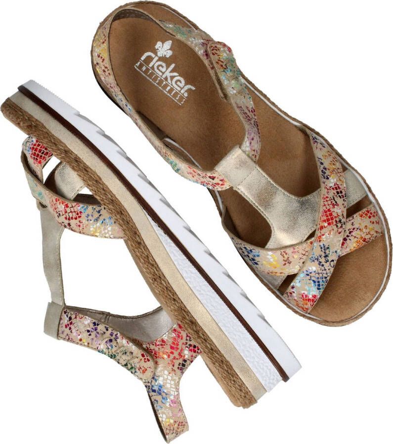 Rieker Sandalen Plat Sandalen Plat beige