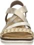 Rieker Sandalen Plat Sandalen Plat Goudkleur - Thumbnail 13