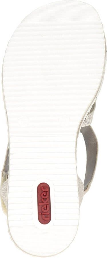 Rieker Sandalen Plat Sandalen Plat Goudkleur - Foto 12