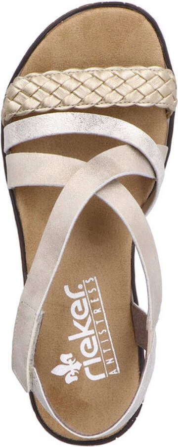 Rieker Sandalen Plat Sandalen Plat Goudkleur - Foto 17