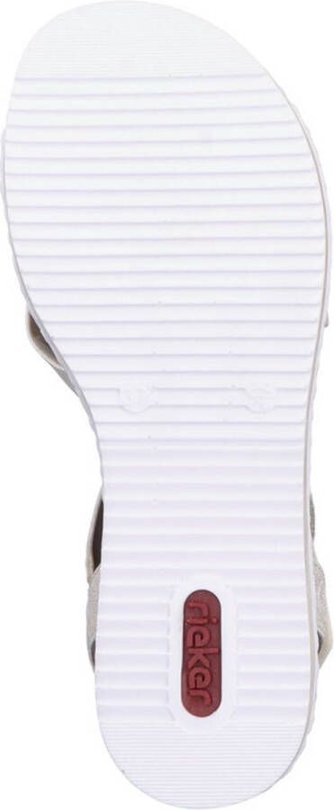 Rieker Sandalen Plat Sandalen Plat Goudkleur - Foto 14