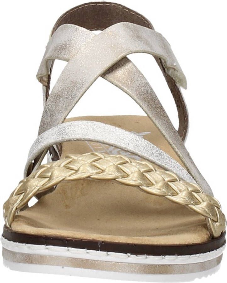 Rieker Sandalen Plat Sandalen Plat Goudkleur - Foto 2